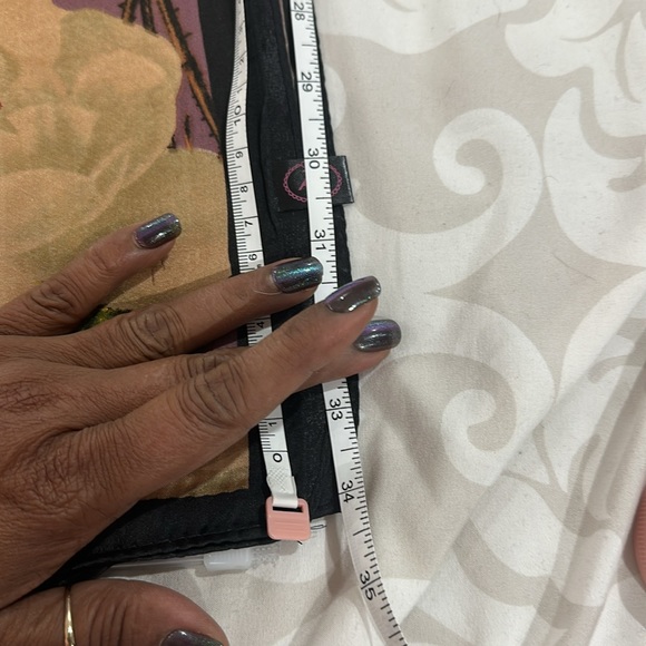 100% Silk Feeling Polyester small square Scarf Women neckerchief Floral style - Picture 7 of 8